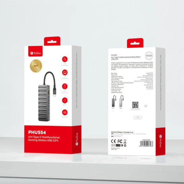 هاب 4 پورت پرووان USB-C مدل PHU554