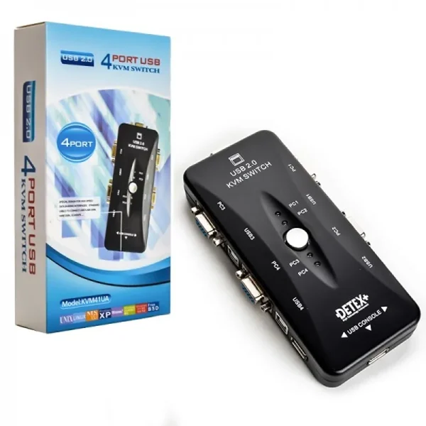 سوییچ 4پورت DETEX KVM مدل 41UA