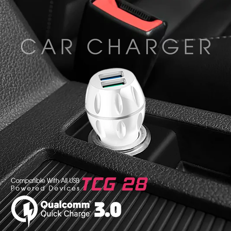 1 شارژر فندکی تسکو مدل TCG 28 به همراه کابل تبدیل microUSB
